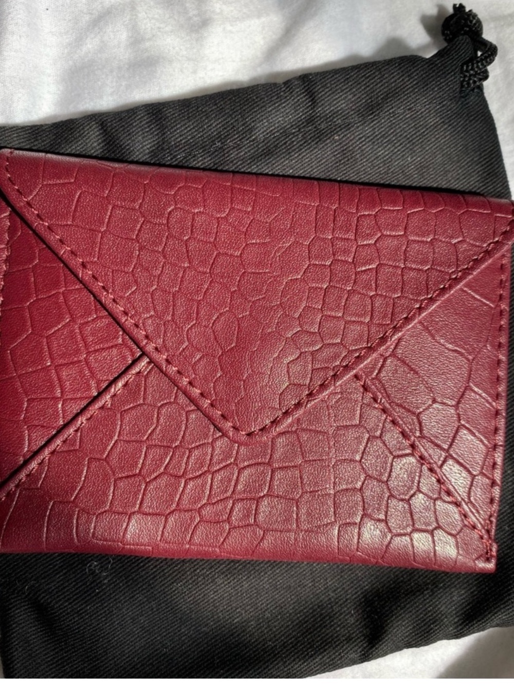 Rachel Miriam Burgundy Card Case